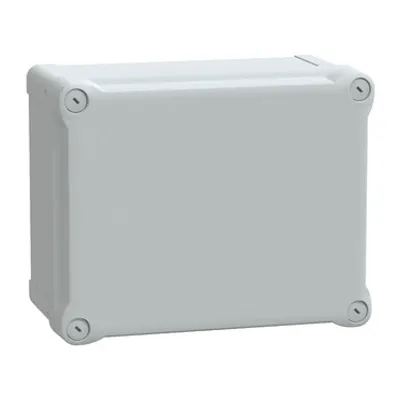 PC box IP66 IK08 RAL7035 Int.H225W175D120 Ext.H241W194D127 opaque PC cover H40