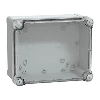 PC box IP66 IK08 RAL7035 Int.H225W175D120 Ext.H241W194D127 Transp.cover H40