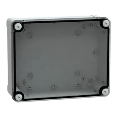 PC box IP66 IK08 RAL7035 Int.H225W175D80 Ext.H241W194D87 Transp.cover H20