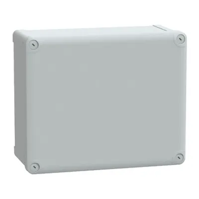 PC box IP66 IK08 RAL7035 Int.H275W225D120 Ext.H291W241D128 opaque PC cover H20