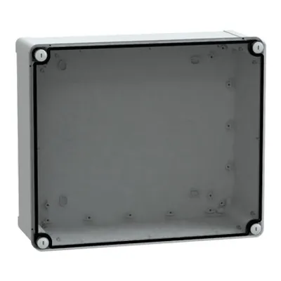 PC box IP66 IK08 RAL7035 Int.H325W275D120 Ext.H341W291D128 Transp.cover H20