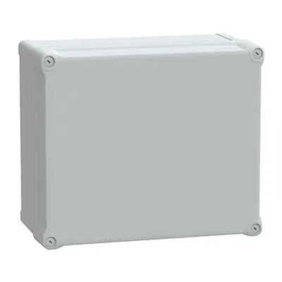 PC box IP66 IK08 RAL7035 Int.H325W275D160 Ext.H341W291D168 opaque PC cover H60
