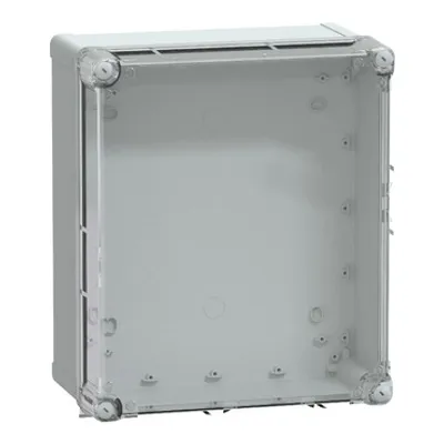 PC box IP66 IK08 RAL7035 Int.H325W275D160 Ext.H341W291D168mm. Transp.cover H60