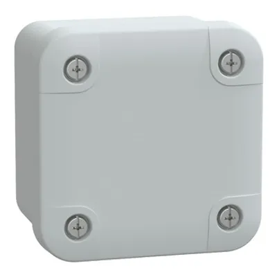 PC box IP66 IK08 RAL7035 Int.H65W65D45 Ext.H74W74D56 opaque PC cover H10