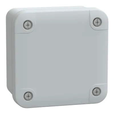 PC box IP66 IK08 RAL7035 Int.H80W80D65 Ext.H89W89D51 opaque PC cover H10