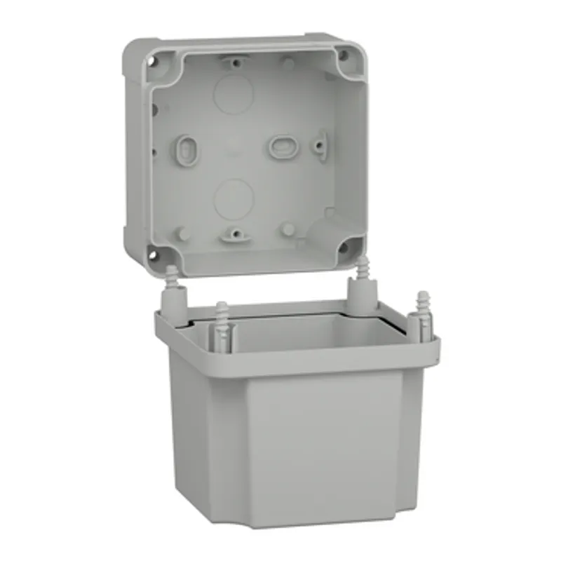 ABS industrial box, PanelSeT TBS, 116x133x116mm, int. 105x125x105mm, high plain cover, IP66, IK07, RAL 7035 — photo 3 of 3