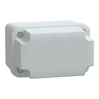 ABS industrial box, PanelSeT TBS, 116x94x116mm, int. 65x85x105mm, high plain cover, IP66, IK07, RAL 7035