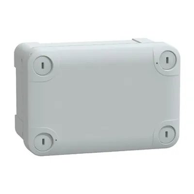 ABS industrial box, PanelSeT TBS, 93x72x138mm, int. 80x65x125mm, low plain cover, IP66, IK07, RAL 7035