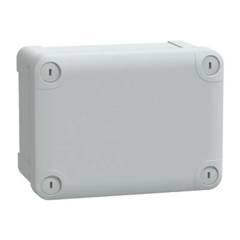 ABS industrial box, PanelSeT TBS, 121x87x164mm, int. 105x80x150mm, low plain cover, IP66, IK07, RAL 7035 — photo 1 of 2