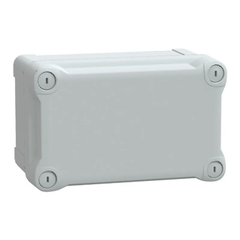 ABS industrial box, PanelSeT TBS, 121x105x192mm, int. 105x100x175mm, high plain cover, IP66, IK07, RAL 7035 — photo 1 of 3