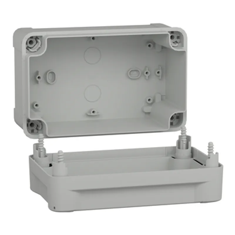 ABS industrial box, PanelSeT TBS, 121x105x192mm, int. 105x100x175mm, high plain cover, IP66, IK07, RAL 7035 — photo 3 of 3