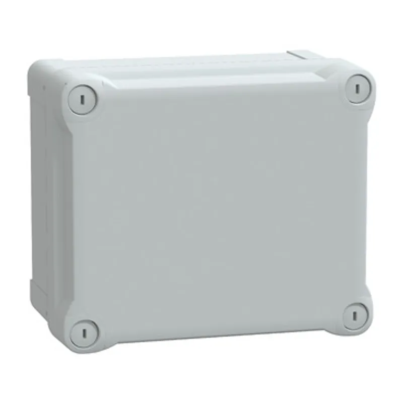 ABS industrial box, PanelSeT TBS, 164x105x193mm, int. 150x100x175mm, high plain cover, IP66, IK07, RAL 7035 — photo 1 of 3