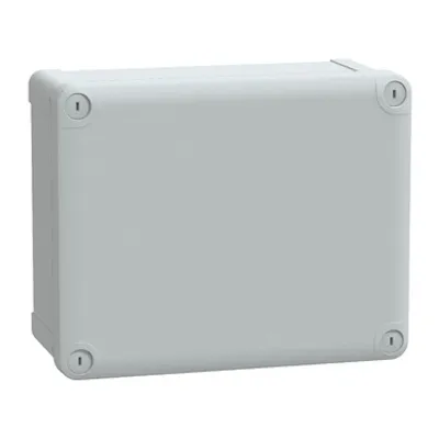 ABS box IP66 IK07 RAL7035 Int.H225W194D100 Ext.H241W194D107 Opaque cover H20