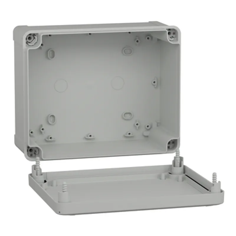 ABS box IP66 IK07 RAL7035 Int.H225W194D100 Ext.H241W194D107 Opaque cover H20 — photo 3 of 3