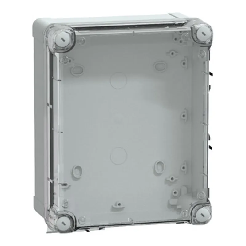 ABS industrial box, PanelSeT TBS, 194x107x241mm, int. 175x100x225mm, high transparent cover, IP66, IK07, RAL 7035 — photo 1 of 2