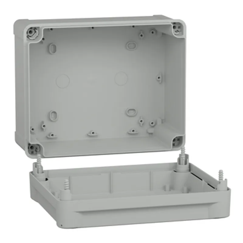 ABS industrial box, PanelSeT TBS, 194x127x241mm, int. 175x120x225mm, high plain cover, IP66, IK07, RAL 7035 — photo 3 of 3
