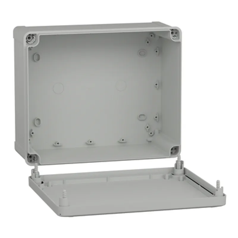 ABS industrial box, PanelSeT TBS, 241x128x291mm, int. 225x120x275mm, low plain cover, IP66, IK07, RAL 7035 — photo 3 of 3