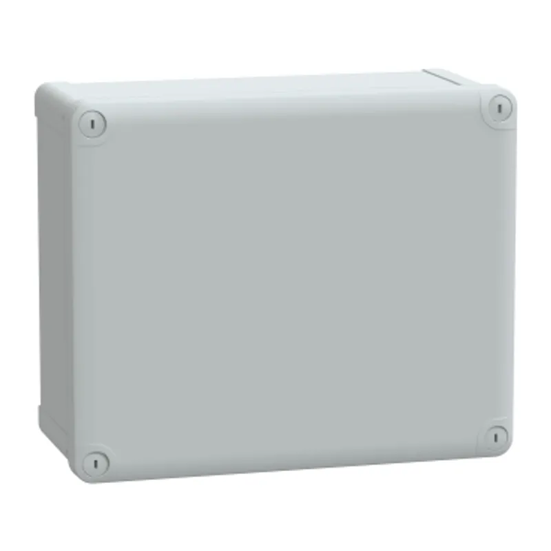 ABS industrial box, PanelSeT TBS, 241x128x291mm, int. 225x120x275mm, low plain cover, IP66, IK07, RAL 7035 — photo 1 of 3