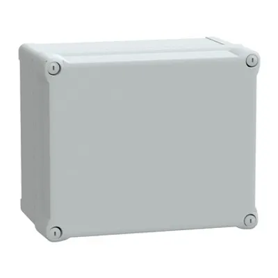 ABS industrial box, PanelSeT TBS, 241x168x291mm, int. 225x160x275mm, high plain cover, IP66, IK07, RAL 7035