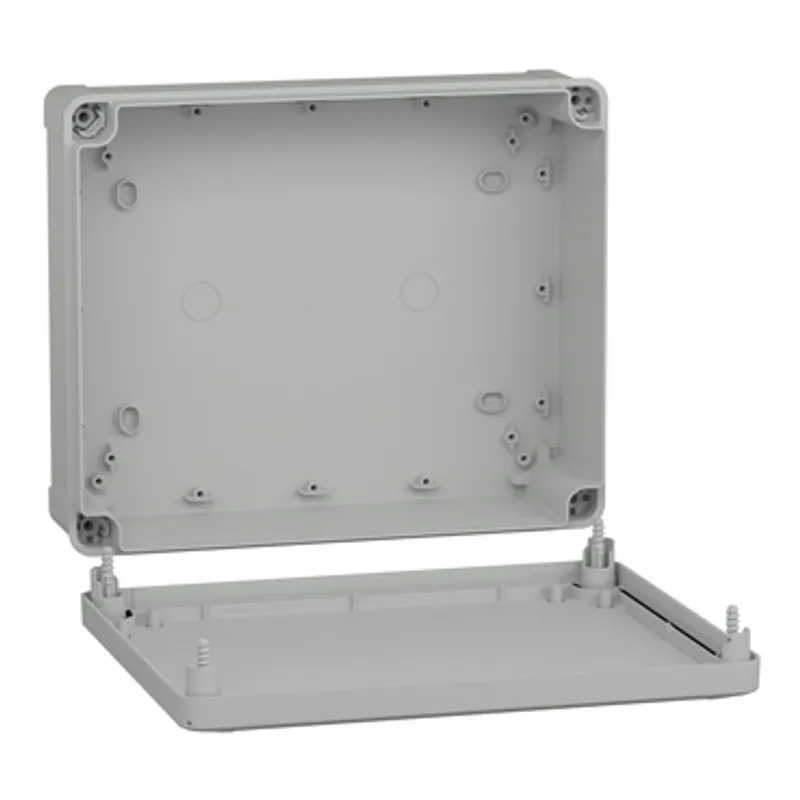 ABS industrial box, PanelSeT TBS, 241x88x291mm, int. 225x80x275mm, low plain cover, IP66, IK07, RAL 7035 — photo 3 of 3