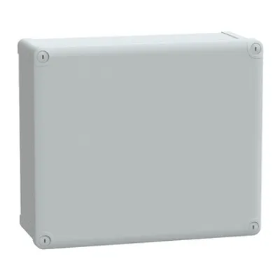 ABS industrial box, PanelSeT TBS, 291x128x341mm, int. 275x120x325mm, low plain cover, IP66, IK07, RAL 7035