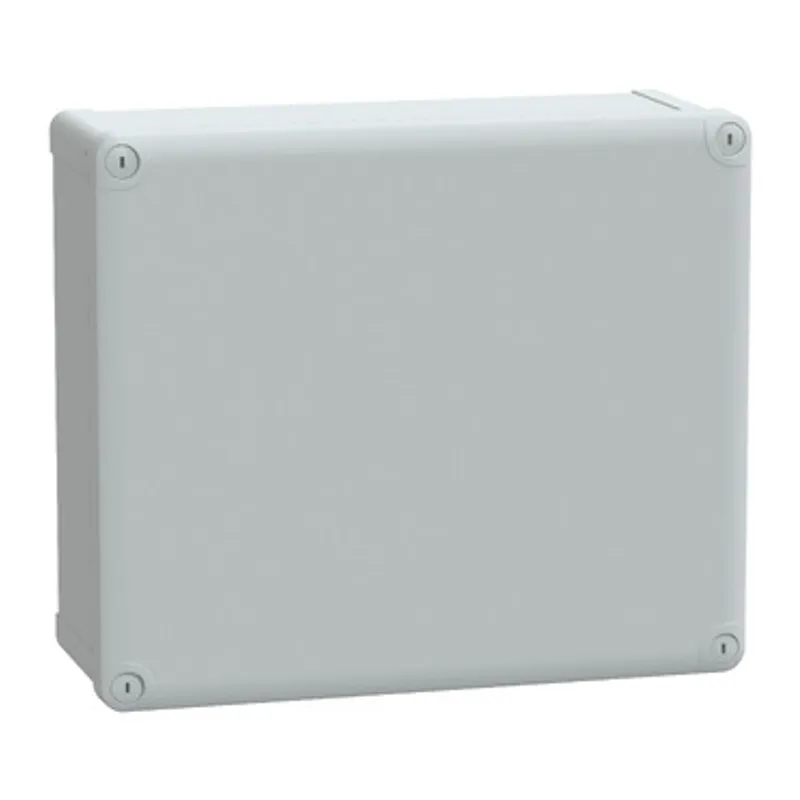 ABS industrial box, PanelSeT TBS, 291x128x341mm, int. 275x120x325mm, low plain cover, IP66, IK07, RAL 7035 — photo 1 of 2