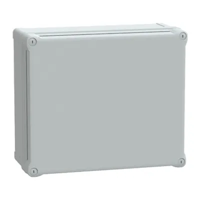 ABS industrial box, PanelSeT TBS, 291x168x341mm, int. 275x160x325mm, high plain cover, IP66, IK07, RAL 7035