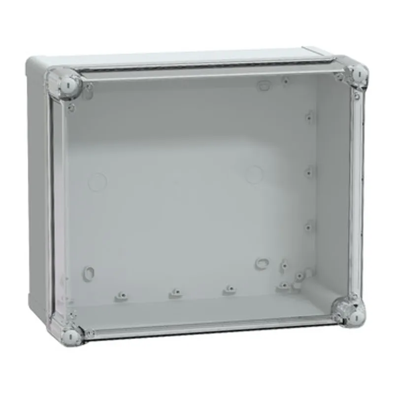 ABS industrial box, PanelSeT TBS, 291x168x341mm, int. 275x160x325mm, high transparent cover, IP66, IK07, RAL 7035 — photo 1 of 2