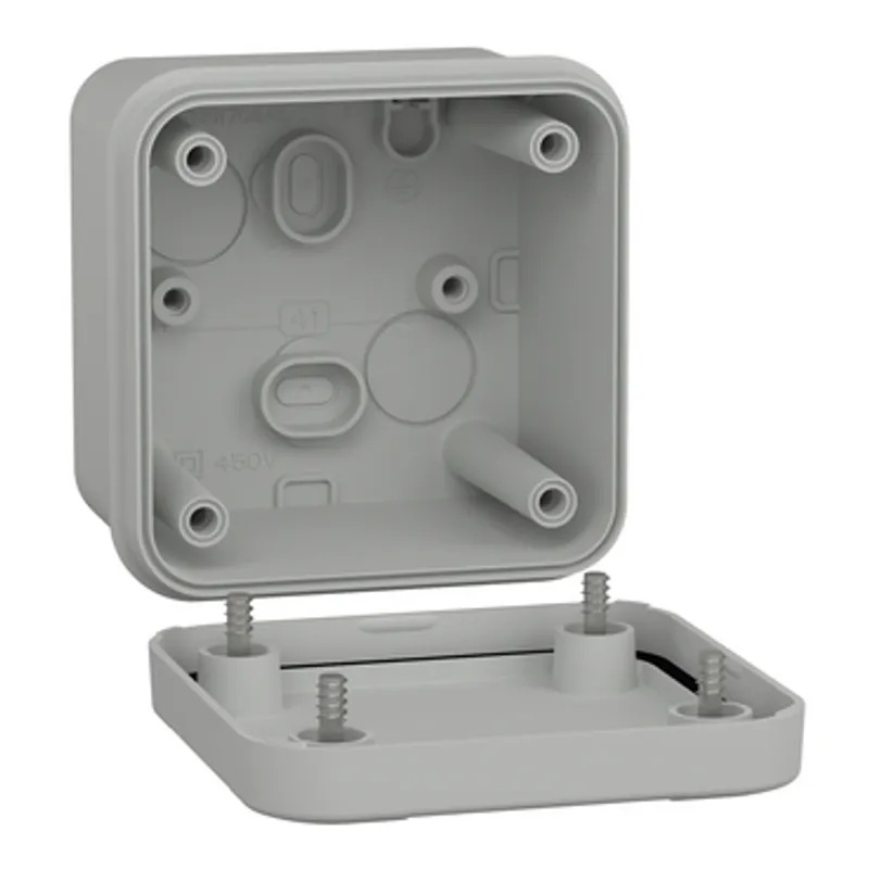 ABS industrial box, PanelSeT TBS, 74x54x74mm, int. 65x47x65mm, low plain cover, IP66, IK07, RAL 7035 — photo 3 of 3