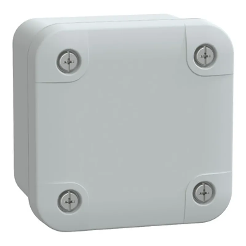 ABS industrial box, PanelSeT TBS, 74x54x74mm, int. 65x47x65mm, low plain cover, IP66, IK07, RAL 7035 — photo 1 of 3