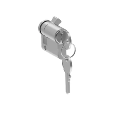barrel and key 1242E for retractable handle of 3 point lock PLM or PLD
