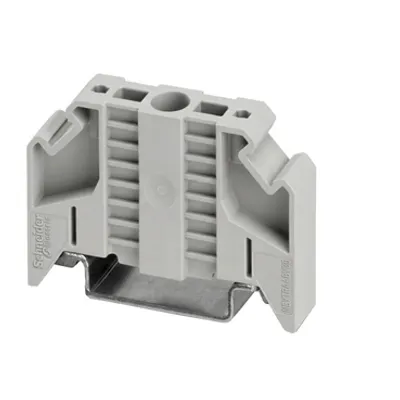 End stop, Linergy TR, screws, grey, Set of 50