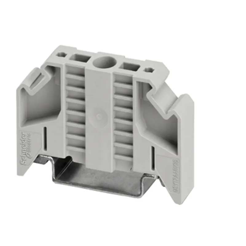 End stop, Linergy TR, screws, grey, Set of 50