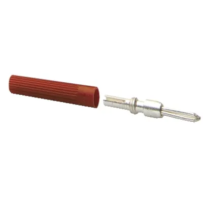 Plug, Linergy TR, insulating sleeve for test plug metalic part NSYTRAAM1, Red
