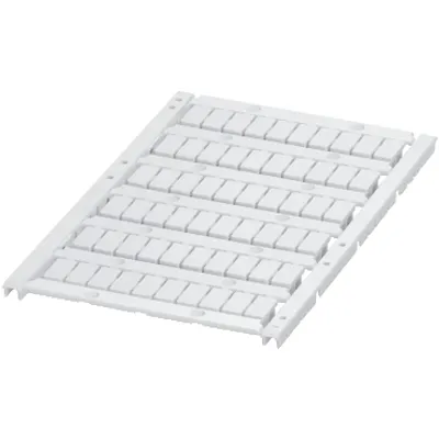 Marking card, Linergy TR, with 6 strips, 6mm, unprinted, 60 characters, white, Set of 10
