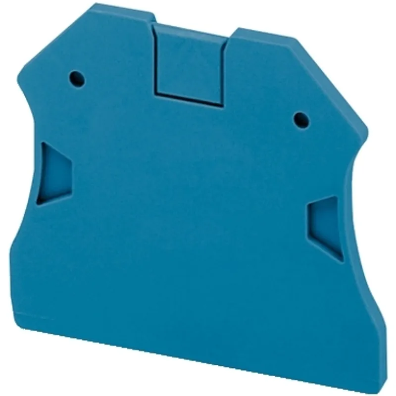 Cover plate, Linergy TR, 2.2mm width, 2 points, for screw terminals NSY TRV22,TRV42,TRV, blue, set of 50