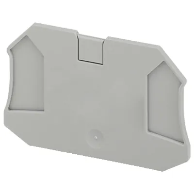 Cover plate, Linergy TR, 4 points, 2.2mm width, for screw terminal NSYTRV44, grey, Set of 50