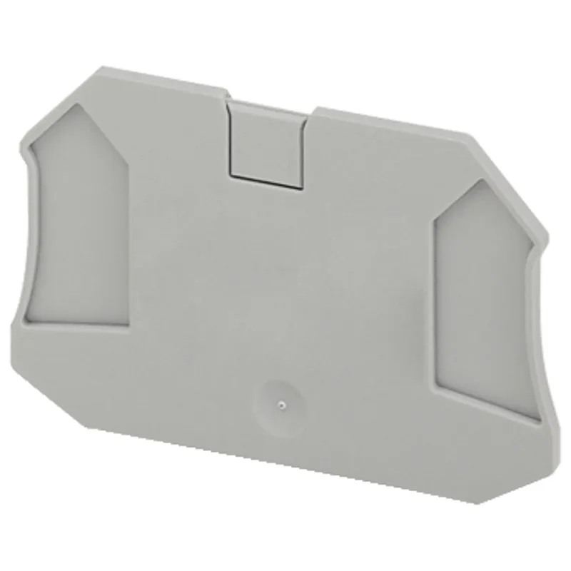 Cover plate, Linergy TR, 4 points, 2.2mm width, for screw terminal NSYTRV44, grey, Set of 50