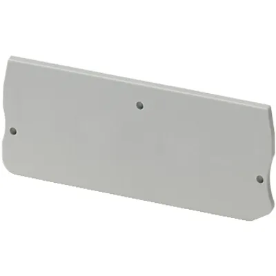 Cover plate, Linergy TR, 2.2mm width, 2 points, for push-in disconnect terminal NSYTRP2, grey, Set of 50