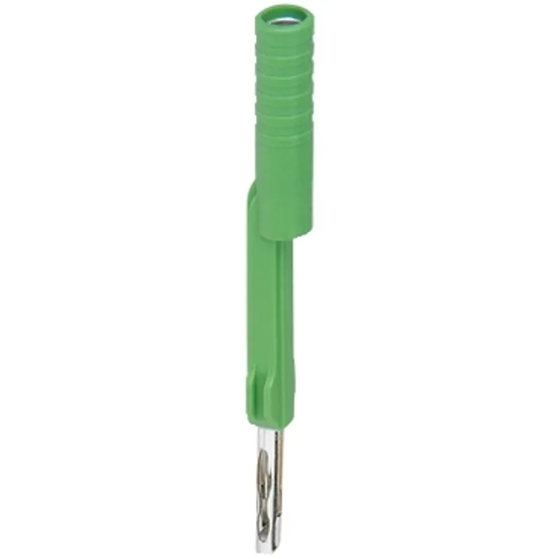 Test adapter, Linergy TR, for 4mm safety test plug, lockable, green for NSYTRV62TT