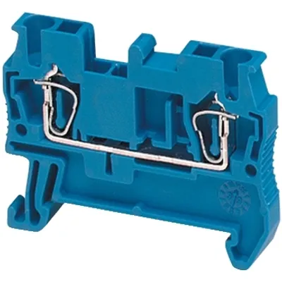Terminal block, Linergy TR, spring type, feed through, 2 points, 2.5mm², blue