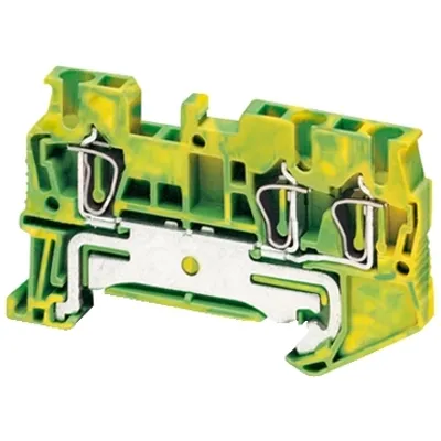 Terminal block, Linergy TR, spring type, protective earth, 3 points, 2.5mm², green-yellow, set of 50