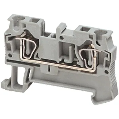 Terminal block, Linergy TR, spring type, feed through, 2 points, 4mm², blue, set of 50
