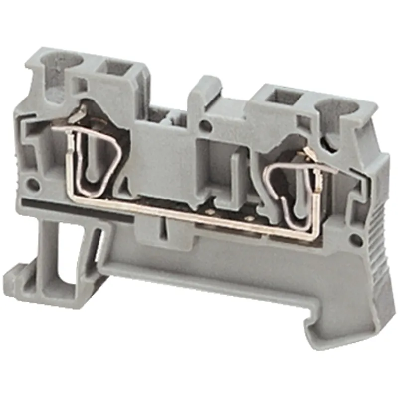 Terminal block, Linergy TR, spring type, feed through, 2 points, 4mm², blue, set of 50