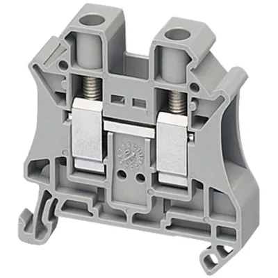 Terminal block, Linergy TR, grey, 10mm², passthrough, 2 points, set of 10