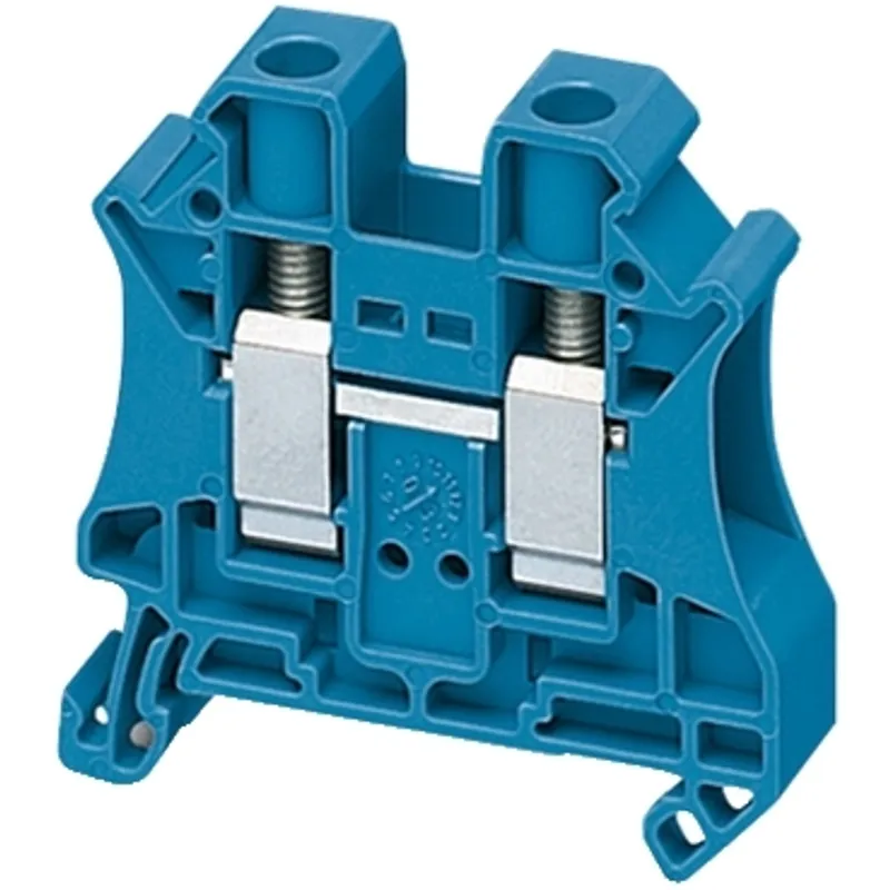 Terminal block, Linergy TR, screw type, feed through, 2 points, 10mm², blue, set of 50