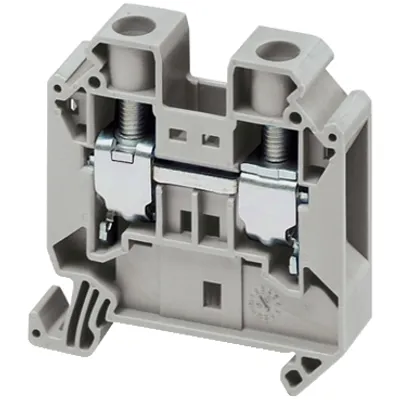 Terminal block, Linergy TR, grey, 16mm², passthrough, 2 points, set of 10