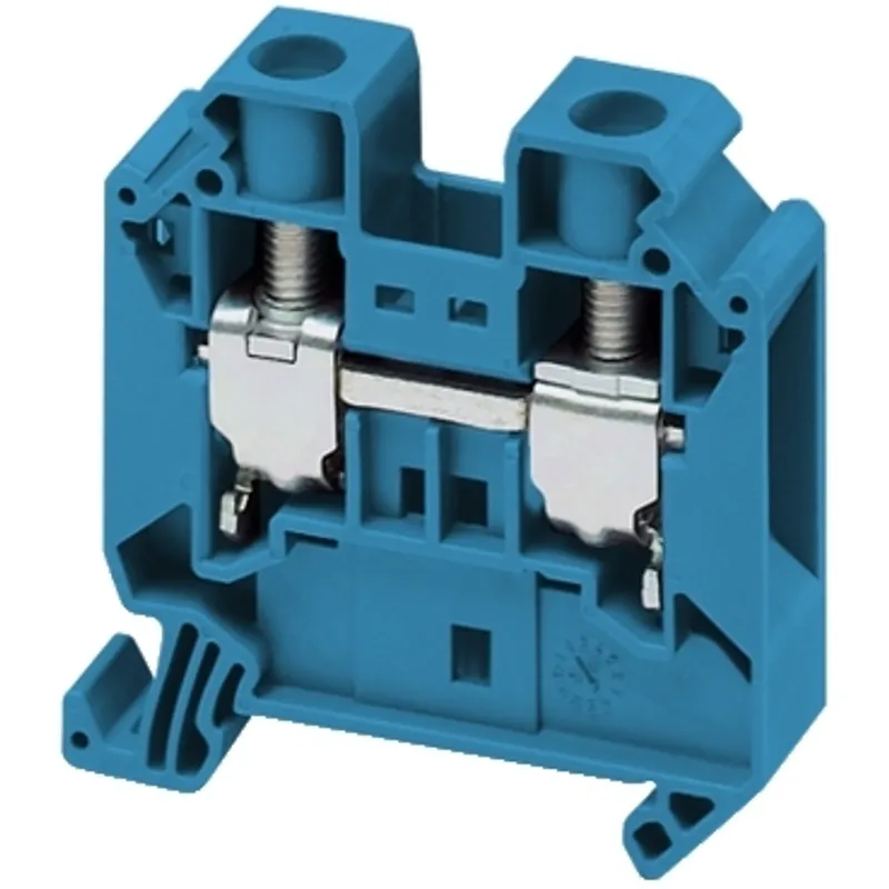 Terminal block, Linergy TR, screw type, feed through, 2 points, 16mm², blue, set of 50