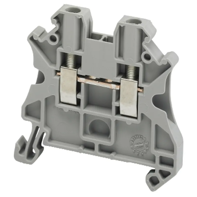 Terminal block, Linergy TR, grey, 2.5mm², passthrough, 2 points, set of 10