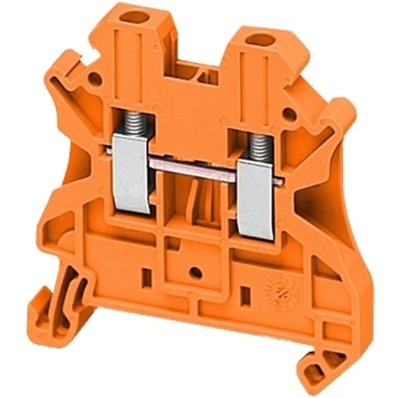 Terminal block, Linergy TR, screw type, feed through, 2 points, 2.5mm², orange, set of 50